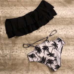 🤩OFFERS ACCEPTED: High Waisted Bikini with Ruffle